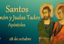 Santos Simón y Judas, apóstoles - 28 De Octubre
