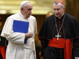Cardenal Parolin y papa Francisco