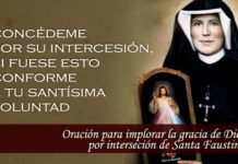 Oración para alcanzar gracias por medio de la beata Sor Faustina