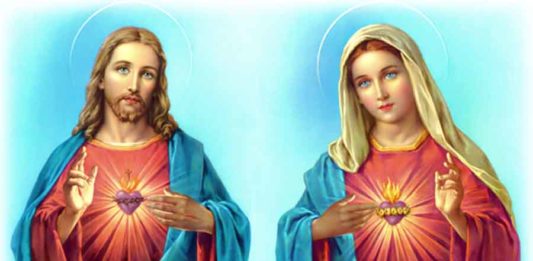 Oración de Consagración a los corazones de Jesús y María