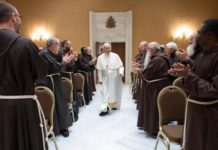 Encuentro del Papa Francisco. Los capuchinos en el Vaticano