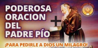 ORACIÓN AL PADRE PÍO POR LOS ENFERMOS Santo padre Pío, ya que durante tu vida terrena mostraste un gran amor por los enfermos y afligidos, escucha nuestros ruegos e intercede ante el Padre misericordioso por los que sufren. Asiste desde el cielo a todos los enfermos del mundo; sostiene a quienes han perdido toda esperanza de curación; consuela a quienes gritan o lloran por sus tremendos dolores; protege a quienes no pueden atenderse o medicarse por falta de recursos materiales o ignorancia. Alienta a quienes no pueden reposar porque deben trabajar; vigila a quienes buscan en la cama una posición menos dolorosa; acompaña a quienes pasan las noches insomnes; visita a quienes ven que la enfermedad frustra sus proyectos. Alumbra a quienes pasan una “noche oscura” y desesperan; toca los miembros y músculos que han perdido movilidad; ilumina a quienes ven tambalear su fe y se sienten atacados por dudas que los atormentan. Apacigua a quienes se impacientan viendo que no mejoran; calma a quienes se estremecen por dolores y calambres; concede paciencia, humildad y constancia a quienes se rehabilitan; devuelve la paz y la alegría a quienes se llenaron de angustia; disminuye los padecimientos de los más débiles y ancianos. Vela junto al lecho de los que perdieron el conocimiento; guía a los moribundos al gozo eterno; conduce a los que más lo necesitan al encuentro con Dios; y bendice abundantemente a quienes los asisten en su dolor, los consuelan en su angustia y los protegen con caridad. Amén.