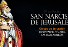 Narciso de Jerusalén, Santo. El Santo del día y su historia. Martes, 29 de octubre de 2019
