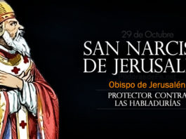 Narciso de Jerusalén, Santo. El Santo del día y su historia. Martes, 29 de octubre de 2019