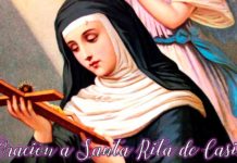 Oración de la noche a santa Rita de Casia por una causa imposible