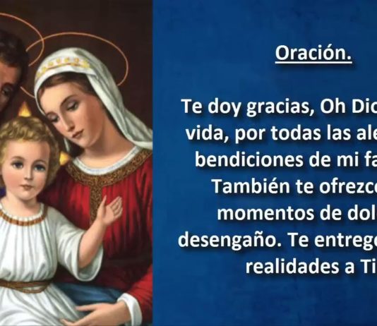 NOVENA A LA SAGRADA FAMILIA Día primero