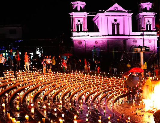 La noche de las Velitas en Colombia