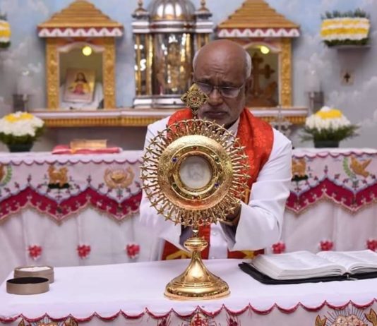 INDIA / El rostro de Jesús aparece en una hostia consagrada