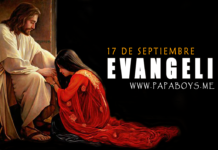 Evangelio del día, 17 de Septiembre de 2020