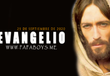 Evangelio del día, 25 de Septiembre de 2020