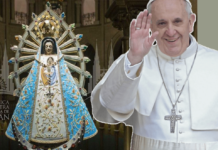 El Papa Francisco se unió espiritualmente a la 40ª Peregrinación a Nuestra Señora de Luján a Centenario