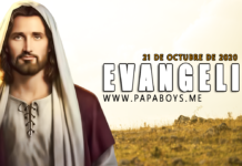 Evangelio del día, 21 de Octubre de 2020