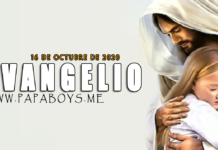 Evangelio del día, 16 de Octubre de 2020