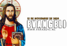 Evangelio del día, 15 de Noviembre de 2020