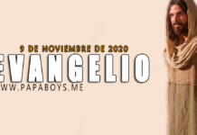 Evangelio del día, 9 de Noviembre de 2020